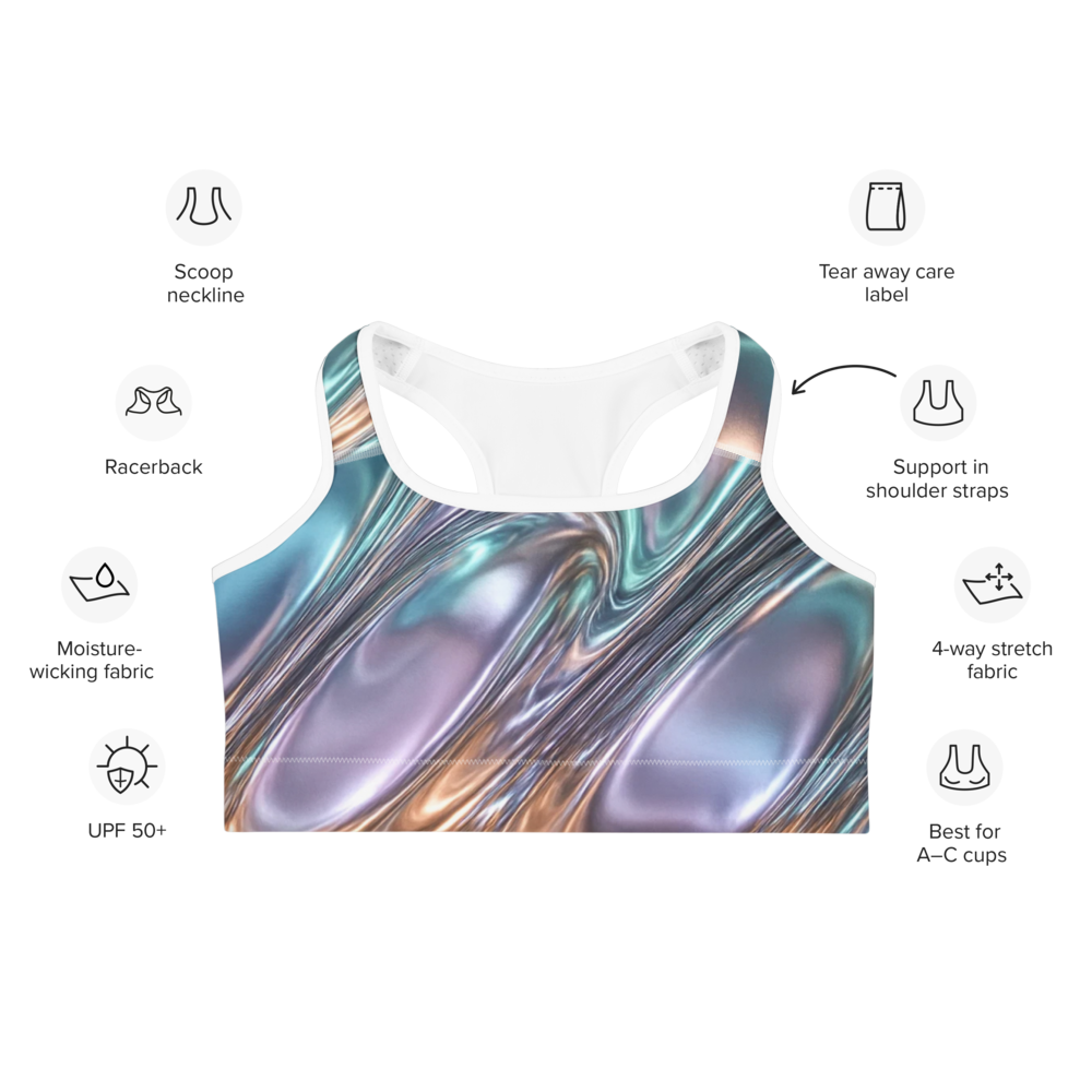 Cosmic Flow Sports Bra - Strength in Motion
