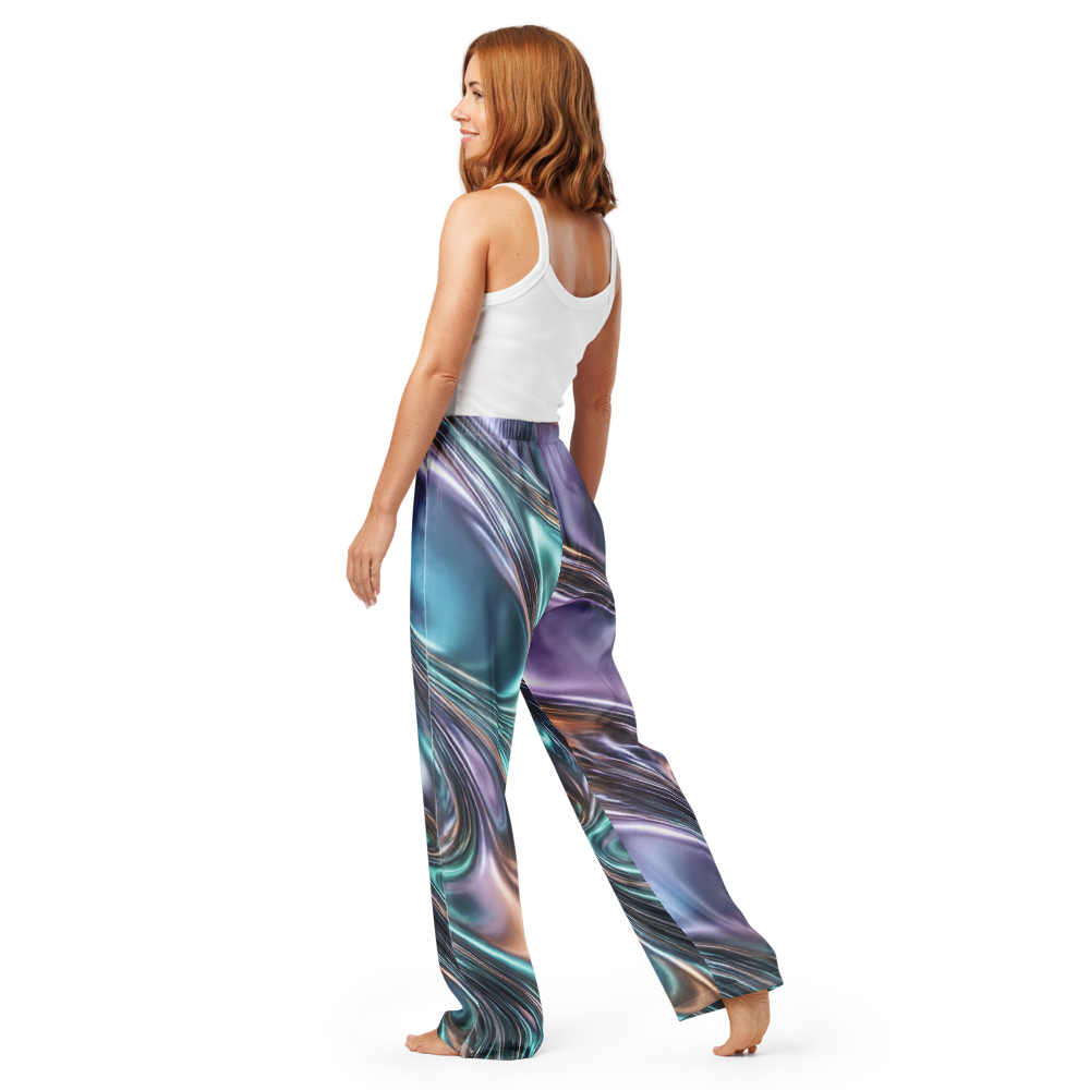 Cosmic Flow Women’s Satin Pajama Pants