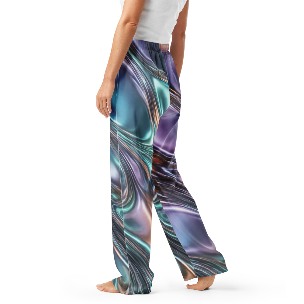 Cosmic Flow Women’s Satin Pajama Pants