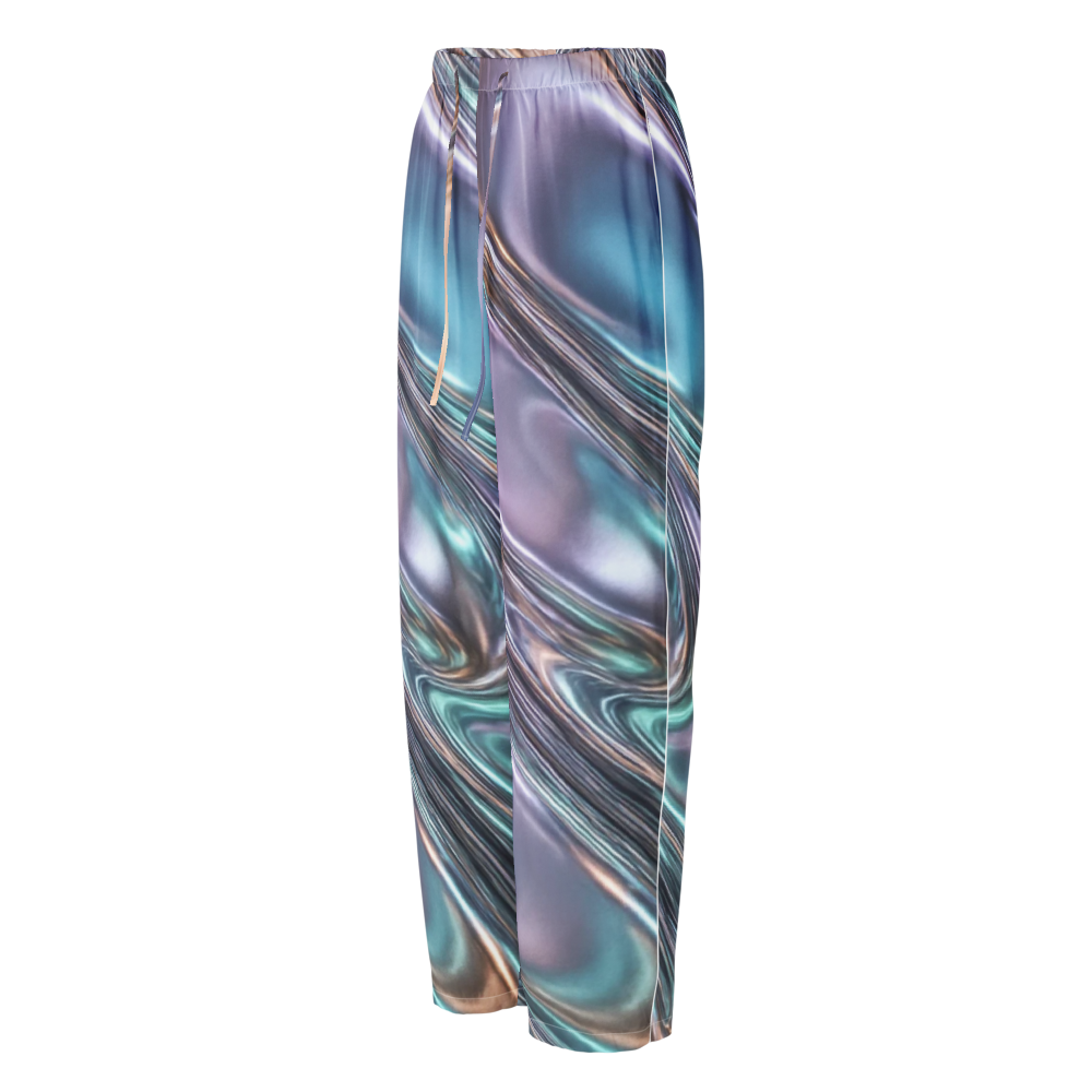 Cosmic Flow Women’s Satin Pajama Pants