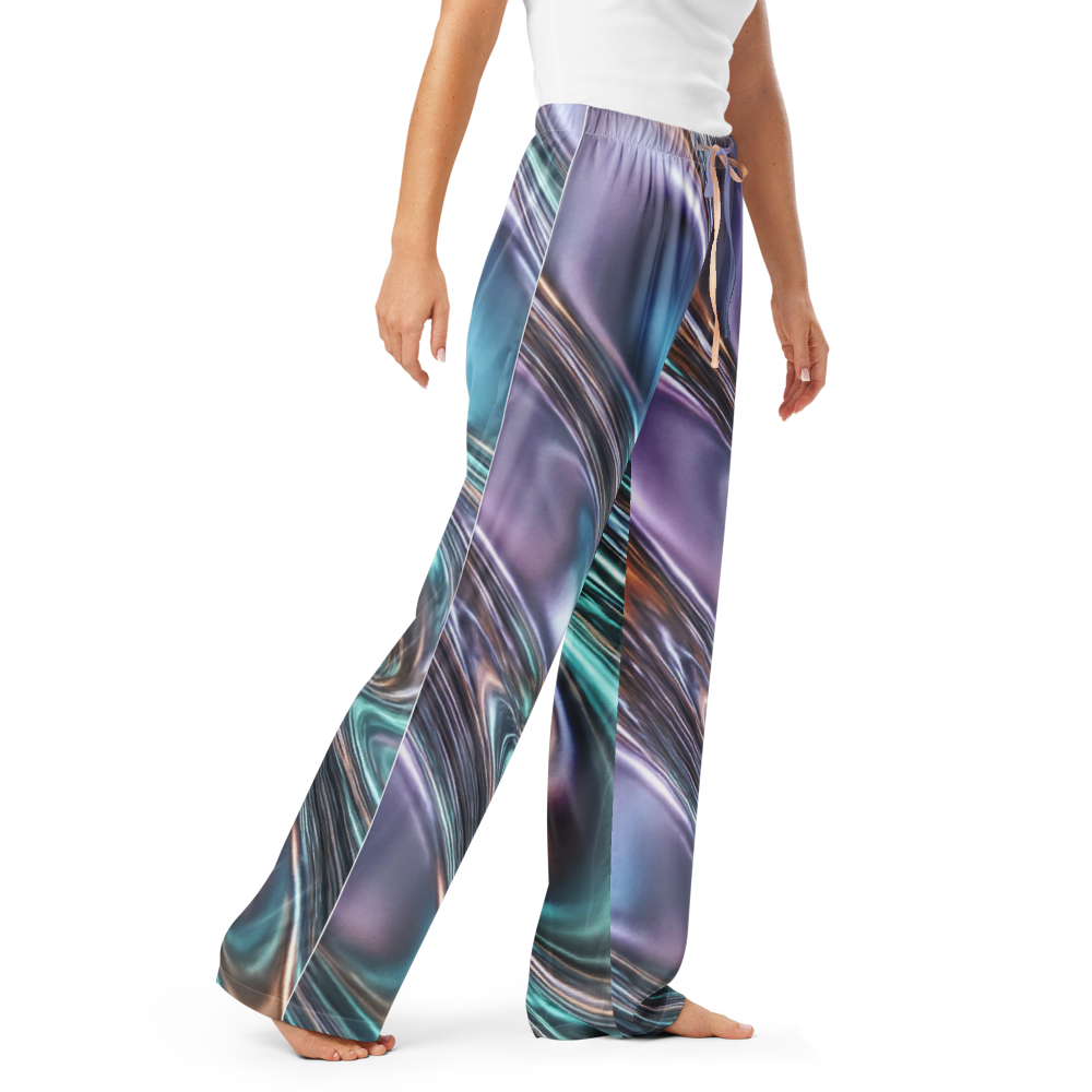 Cosmic Flow Women’s Satin Pajama Pants