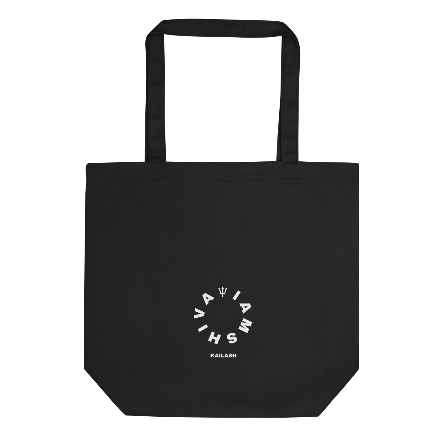 Eco Tote Bag Black and Oyster - I am Shiva - Kailash